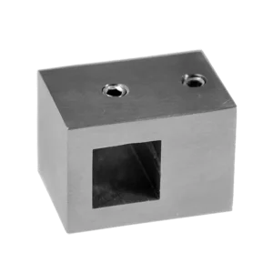 Držák čtyřhranného profilu 12x12 mm, plochý, (30x22 mm), broušená nerez K320 / AISI304 Doprava Zdarma