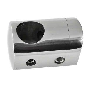 Držák tyče ø 12 mm (koncový-pravý) na trubku ø 42,4 mm (30x22 mm), leštěná nerez /AISI304 Sezónní Sleva