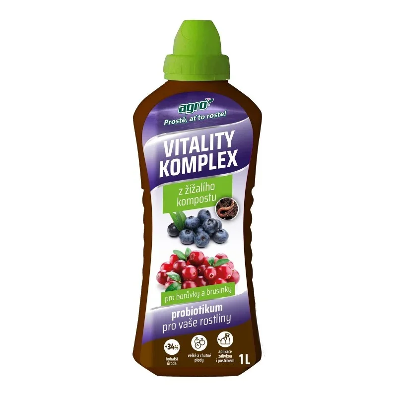 AGRO Vitality Komplex borůvka, brusinka, probiotikum 1l Bezpečná Platba
