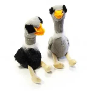 Dveřní zarážka plyš pštros 12x25x30 cm Akční Nabídka