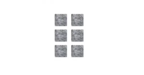 ADOBY Filcová podložka 40x40 šedá - 6ks Časově Omezené