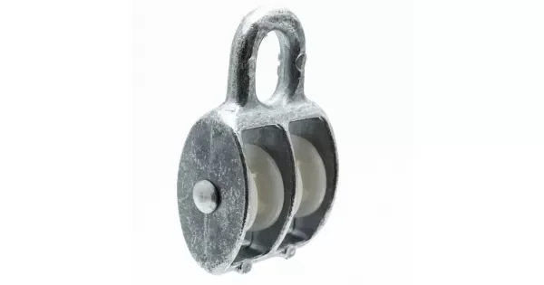 ADOBY Lanová kladka dvojitá 40mm s etiketou Levný