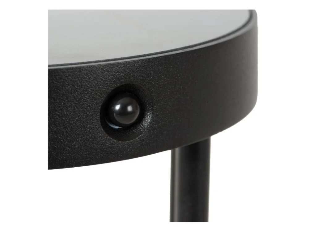 Lucide JACKSON - Patkové světlo - Ø 16 cm - LED - stmívatelné - 1x2W 2850K/3150K - IP54 - Senzor Den/Noc - Černá Omezená Nabídka