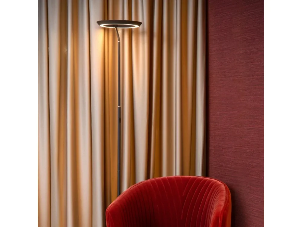 Lucide CELESTE - Stojací lampa - Ø 28 cm - LED - stmívatelná - 1x21W 2700K - Černá Sleva