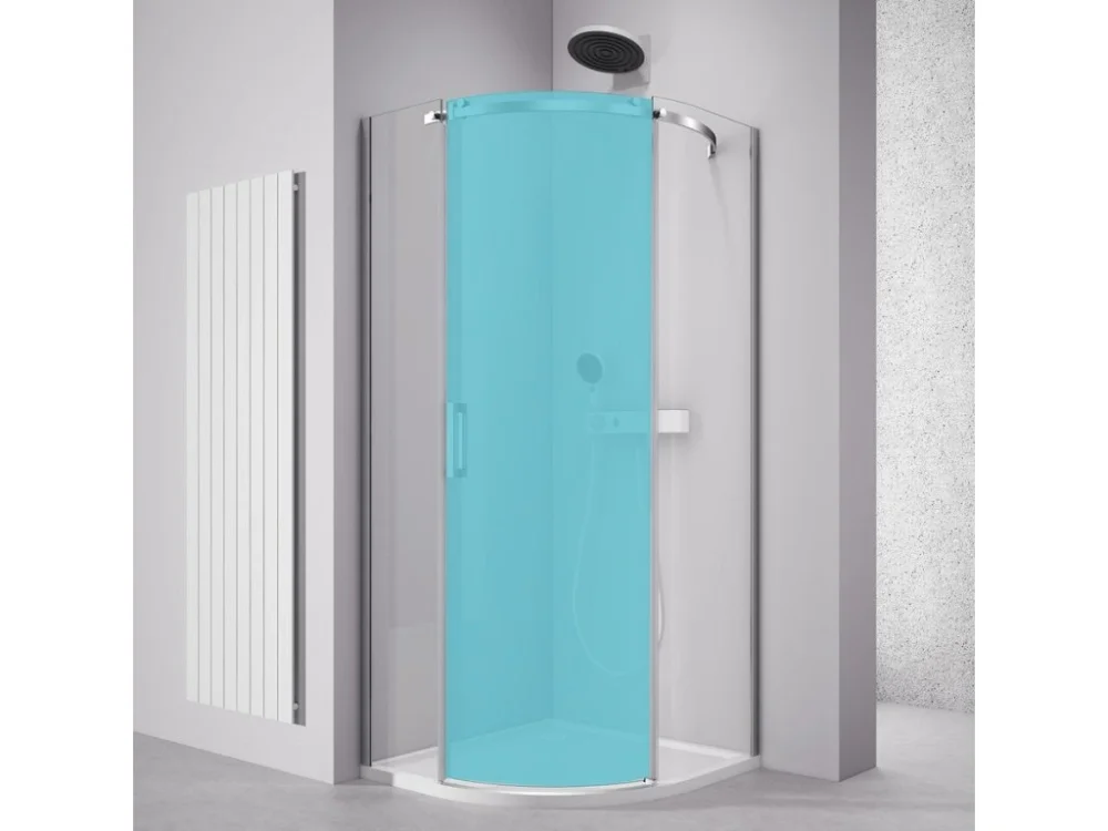 Polysan THRON KOMPONENT čtvrtkruhová sprchová zástěna 900x900mm, čiré sklo, pravá TL2690BR Zlevněný