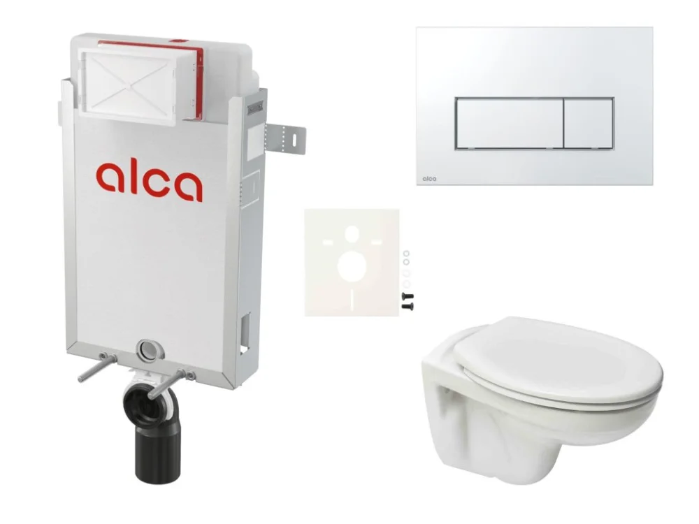Ceramia Cenově zvýhodněný závěsný WC set Alca k zazdění + WC Ceramia S-Line Pro SIKOAP8 Top Prodej