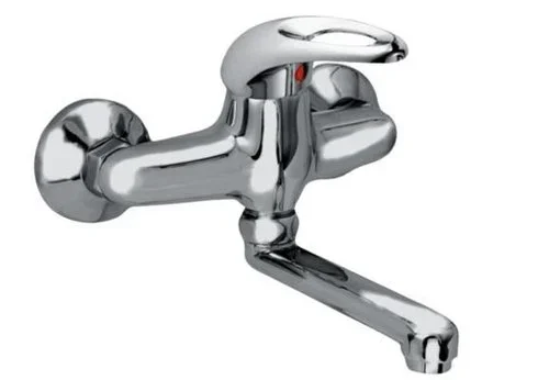 Autentický Dřezová Stěnová Baterie, Ramínko 120 Mm, Rozteč 150 Mm, Klik-klak - Chrom - Moon MO3115-K