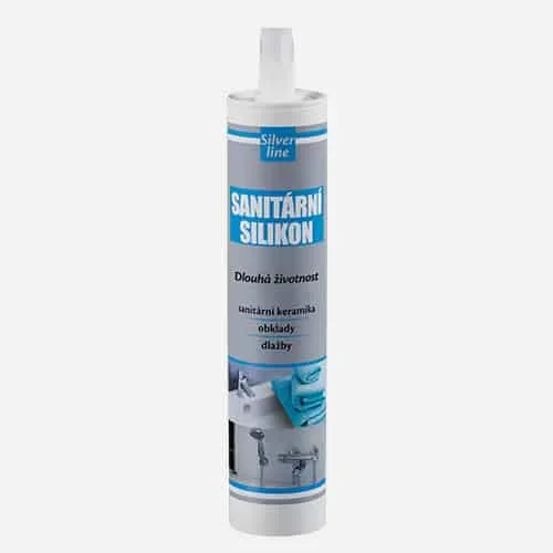 Sezónní Sleva Den Braven Sanitární silikon Silver Line - bílý, 280 ml